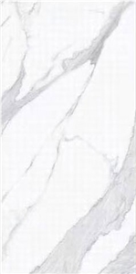 9Mm Calacatta White Sintered Stone Slabs For Interior Decor