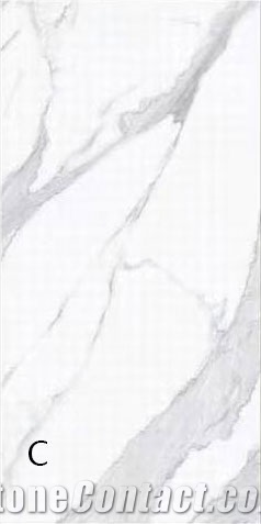 9Mm Calacatta White Sintered Stone Slabs For Interior Decor