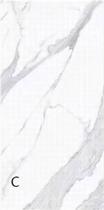 9Mm Calacatta White Sintered Stone Slabs For Interior Decor