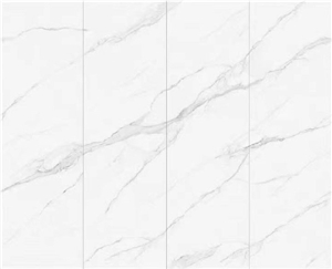 9Mm Calacatta White Sintered Tiles For Feature Walling