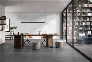 9Mm Calacatta White Sintered Tiles For Feature Walling