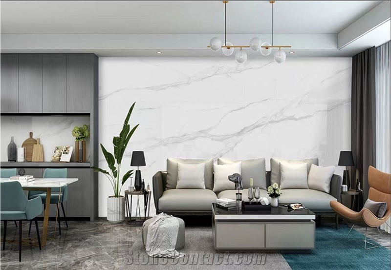 9MM Dawn White Sintered Stone Big Slab