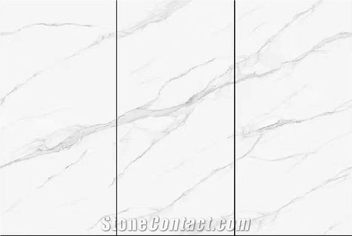 Honed 9MM Hemus White Sintered Stone Slab