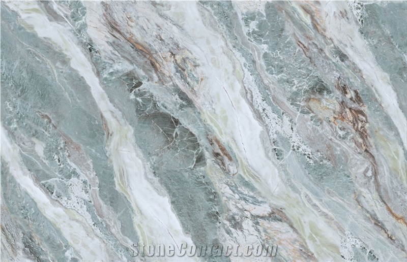 Imperial Green Artificial Sintered Stone Slab For Wall