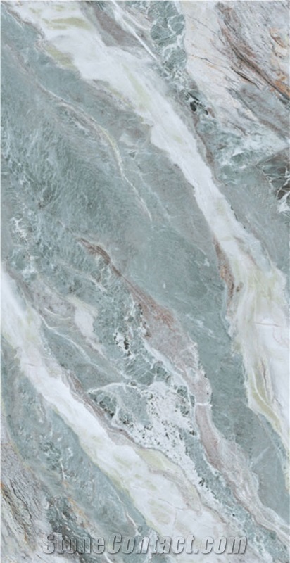 Imperial Green Artificial Sintered Stone Slab For Wall
