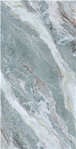 Imperial Green Artificial Sintered Stone Slab For Wall