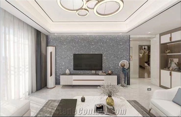 Meduim Grey Waterstone Sintered Stone Honed Slab For Wall
