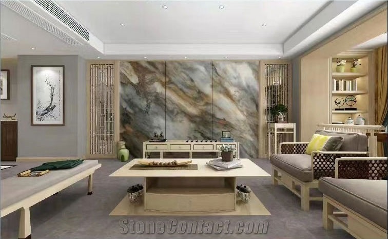 Planet Color Artificial Sintered Stone Slab For Wall