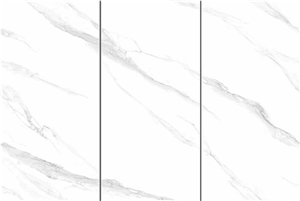 Snow White Sintered Stone Tile For Home Floor