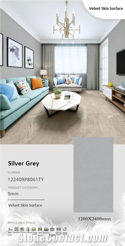 Velvet Skin Surface Sintered Stone Slab For Interior