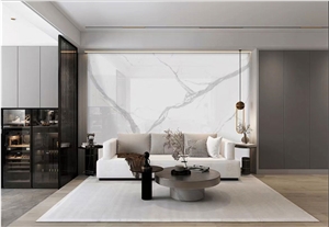 Victoria White Sintered Stone Polished Slab