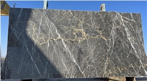 Black Nero Picasso Gold Marble Slabs, Tiles