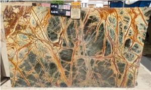 Rainforest Brown Marble Tiles & Slabs