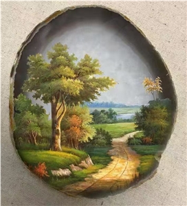 Agate Painting Home Decoration Items