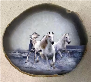 Agate Painting Home Decoration Items