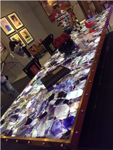 Semiprecious Slab Furniture,Gemstone Dining Table,Luxury