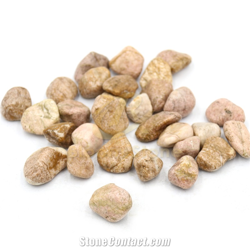 Polished Multicolored Gravel Pebbles, Washed River Stone From China