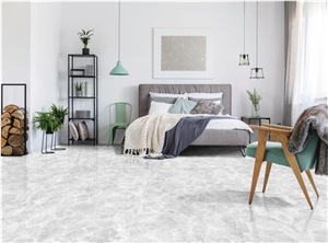 Demetria Marble-Look Porcelain 60X120x1.14Cm Beige-Dark-Grey