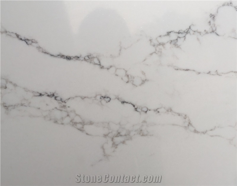 Artificial Calacatta  Marble Quartz Stones With Beauty