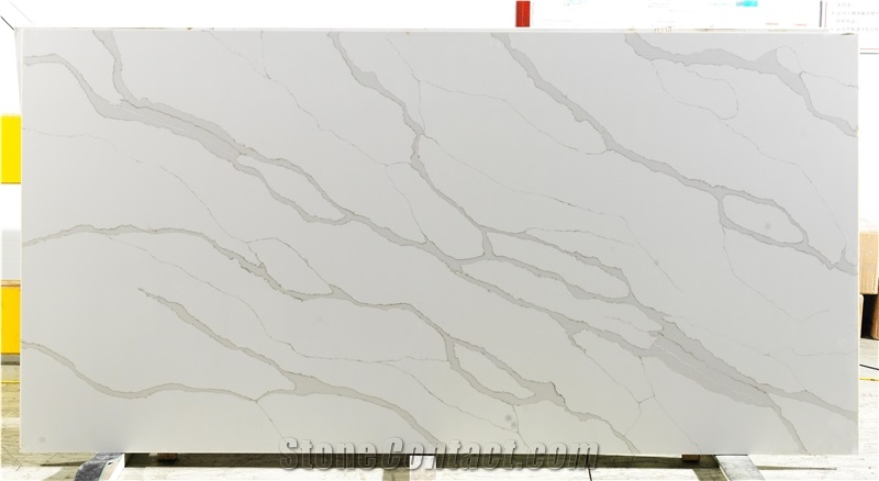 Artificial Calacatta Quartz Stone Jumbo Size Best Quality