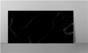 Black  Color Calacatta Quartz Stone Slab