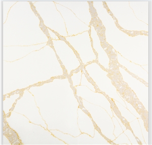 Calacatta Quartz Slab  Golden Vein Standard Size