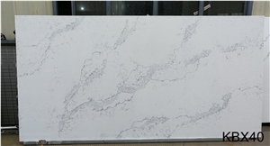 Calacatta Quartz Slabs 300 Mm Jumbo Size