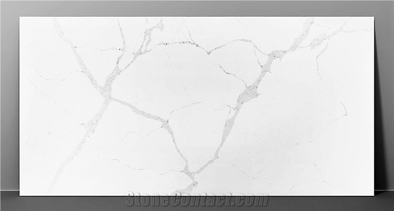 New Calacatta Glossy & More Shining Quartz Slabs Z-9070