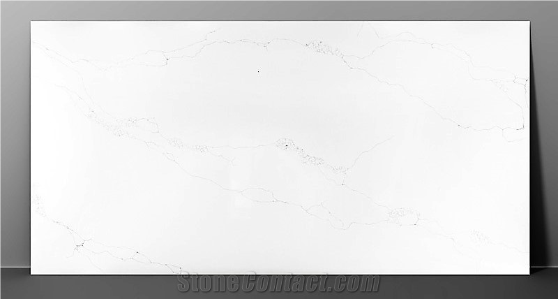 New Calacatta Shining & Glossy Quartz Slabs Z-9042