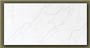 New Calacatta Texture (Shining White 2023) Quartz Slabs 9904