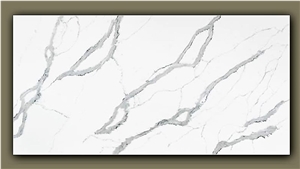 New Modern Calacatta Texture Quartz Slabs 9879