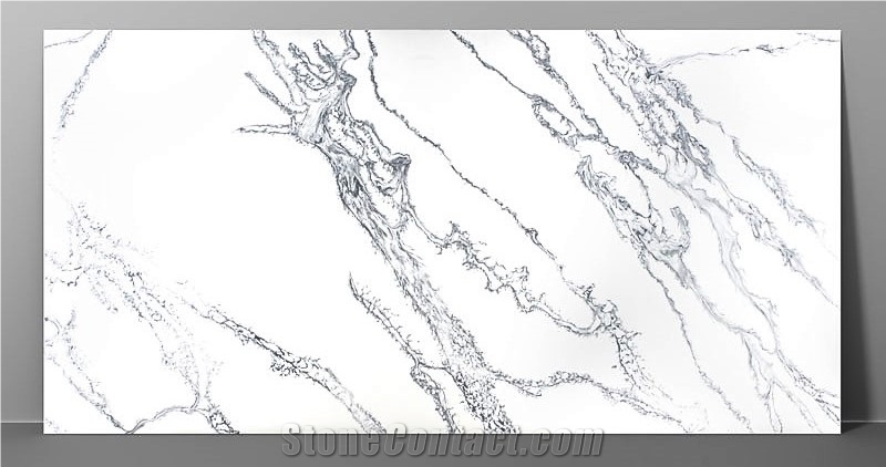 New Texture Calacatta Quartz Slabs 2023 Z-9313