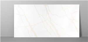 Quartz Calacatta Stone Jumbo Size Golden Veins