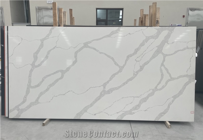 Quartz Stone Calacatta Jumbo Stone Slabs