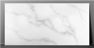 Shining & Glossy Calacatta Quartz Slabs Z-9073