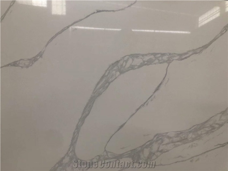 White Color Calacatta Quartz Stone Hot Sale