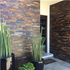 Pizarra Natural Negro Veta- Black Slate Wall Panels