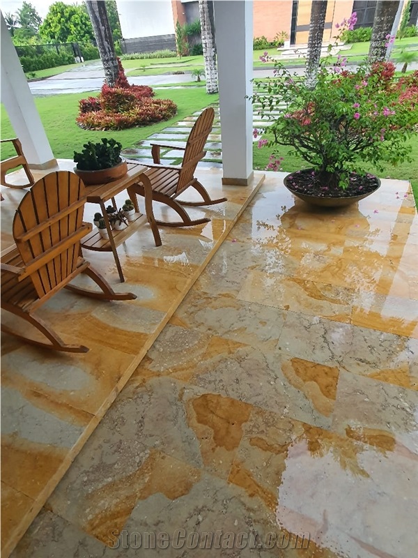 Sinu Dorado Veta Limestone Classic Floor Tiles