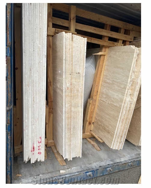 Armenia Beige Travertine Slabs, Tiles