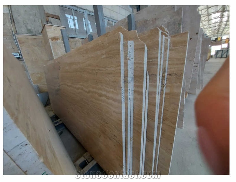 Armenia Beige Travertine Slabs, Tiles