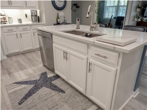 Calacatta Quartz Kitchen Countertops