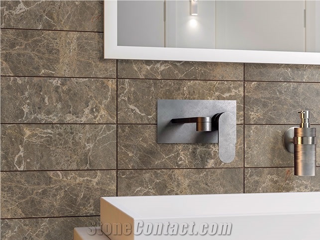 Dark Emperador Marble Slabs, Tiles