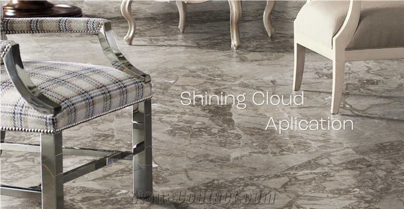 Shining Cloud Marble Tiles, Slabs