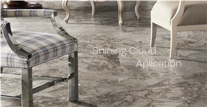 Shining Cloud Marble Tiles, Slabs