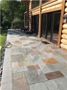 Bluestone Patio Pavers With Bluestone Coping