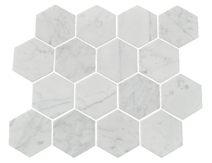 Carrara Marble Mosaic Tiles