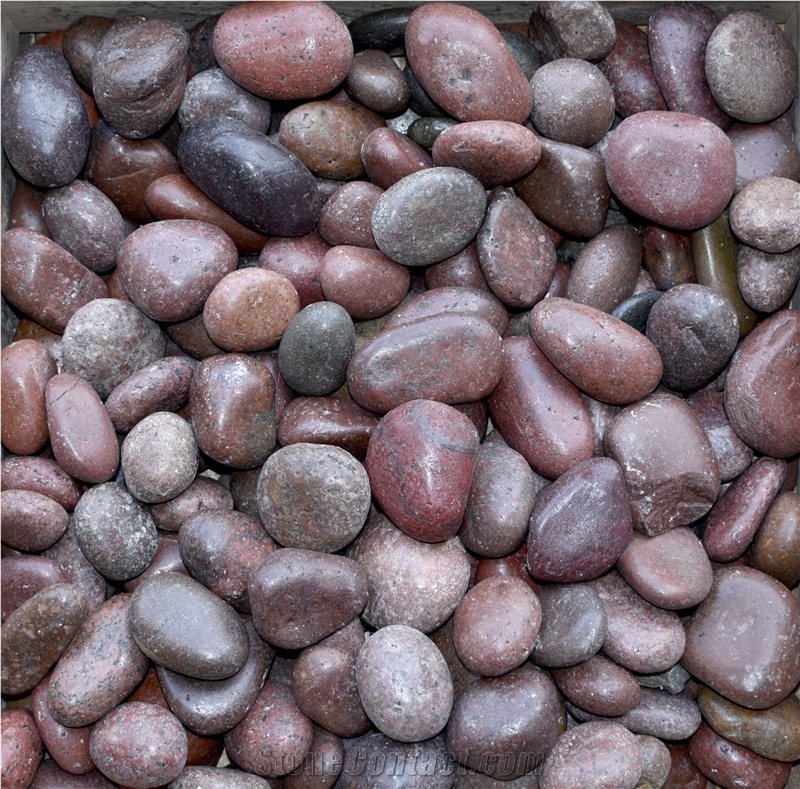Red Polished Pebbles