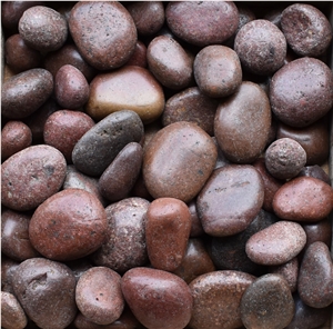 Red Polished Pebbles