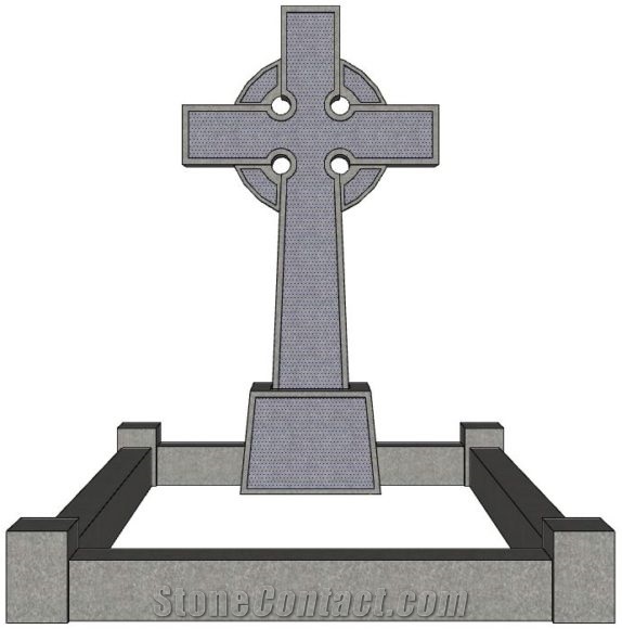 Travel Gris Stone Carving A Celtic Cross Funerary Monument