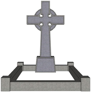 Travel Gris Stone Carving A Celtic Cross Funerary Monument